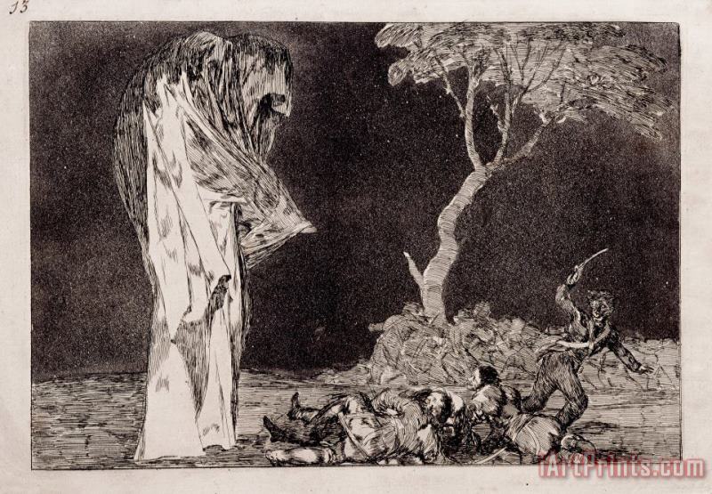 Fearful Folly painting - Francisco De Goya Fearful Folly Art Print