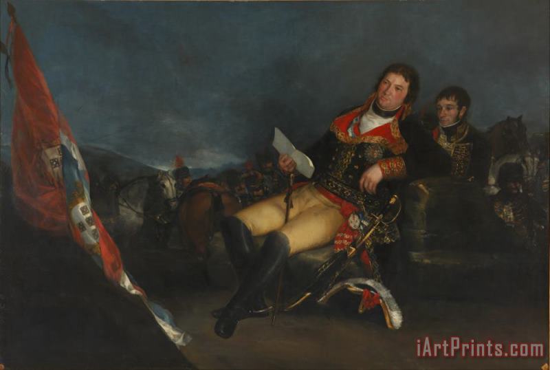 Godoy Como General painting - Francisco De Goya Godoy Como General Art Print