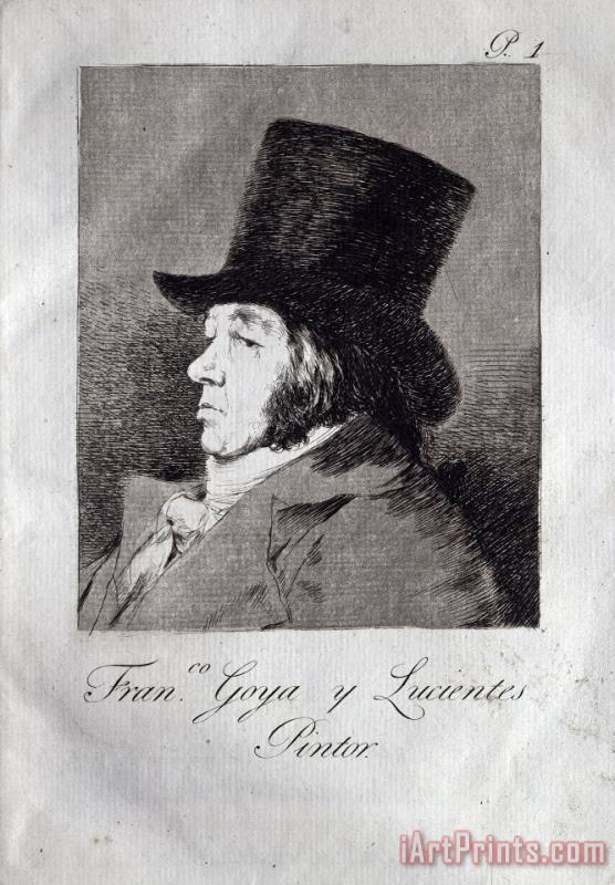 Francisco De Goya Self Portrait Art Print