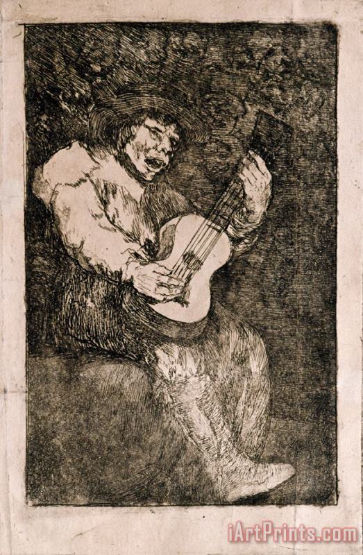 Francisco De Goya The Blind Singer Art Print