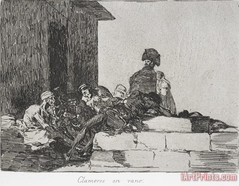 Francisco De Goya Vain Laments (clamores En Vano) From The Series The Disasters of War (los Desastres De La Guerra) Art Painting
