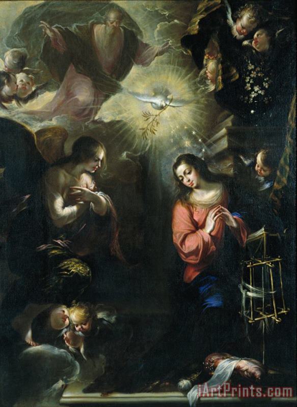 Francisco De Solis Annunciation Art Painting