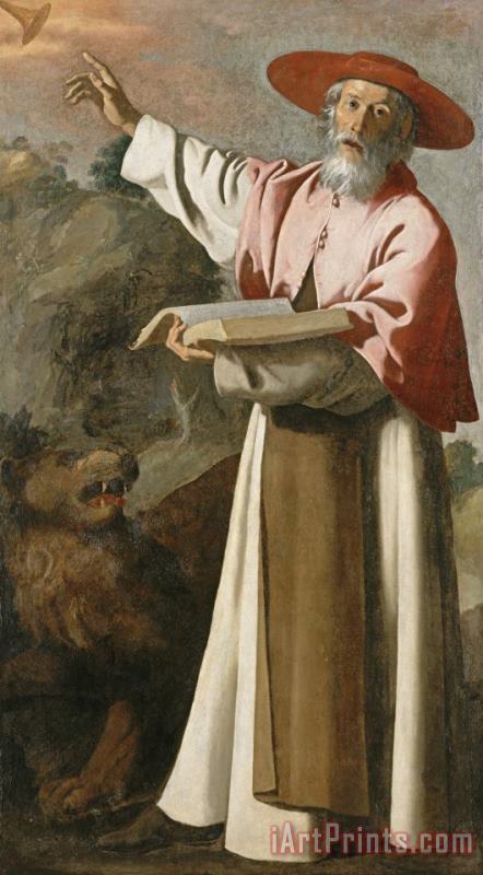 Saint Jerome painting - Francisco de Zurbaran Saint Jerome Art Print