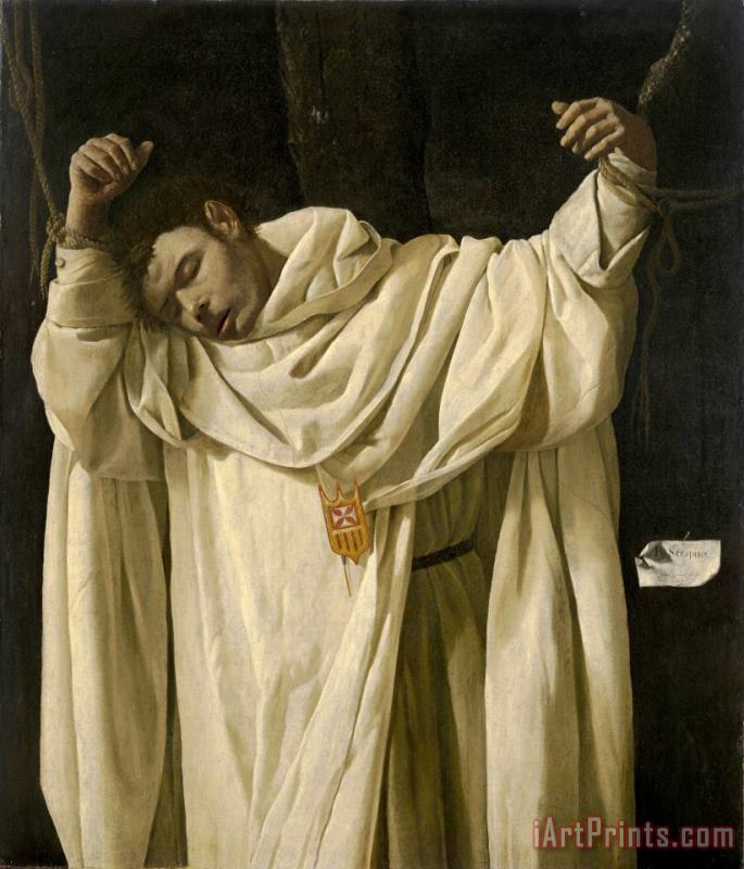 Saint Serapion, 1628 painting - Francisco de Zurbaran Saint Serapion, 1628 Art Print