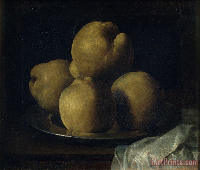 Still Life with Dish of Quince painting - Francisco de Zurbaran Still Life with Dish of Quince Art Print