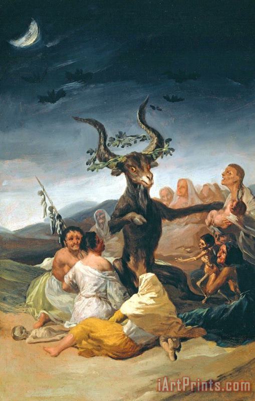 Francisco Jose de Goya y Lucientes The Witches' Sabbath Art Painting