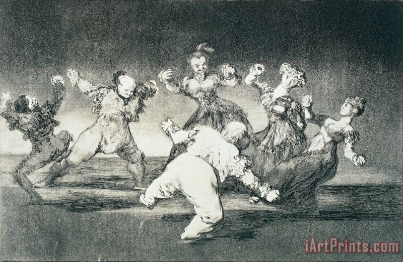 Disparate Alegre (merry Folly) painting - Francisco Jose Goya Y Lucientes Disparate Alegre (merry Folly) Art Print