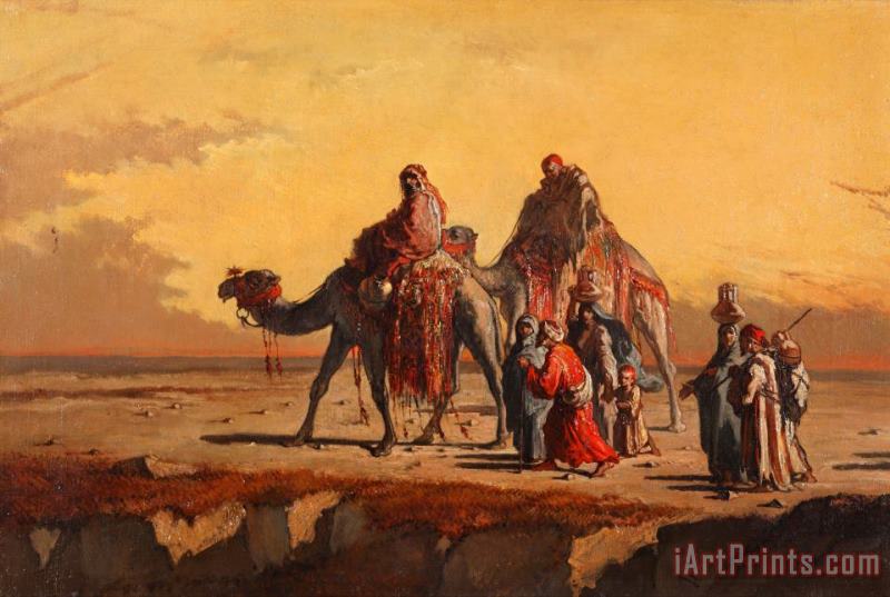 Francisco Lameyer Desert Scene Art Painting