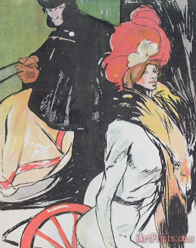 Francisco Xavier Gose Cartoon Depicating A Cabman With A Courtesan Art Painting