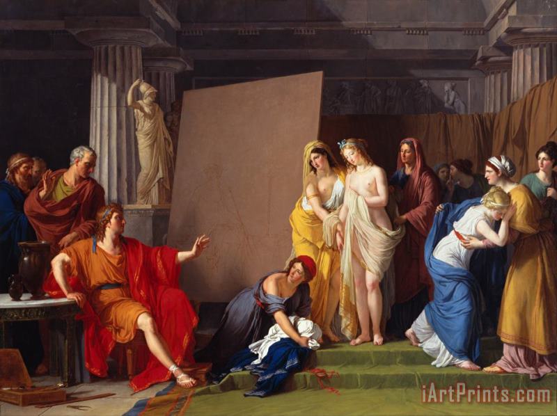 Francois Andre Vincent Zeuxis Choosing His Models for The Image of Helen From Among The Girls of Croton Art Print