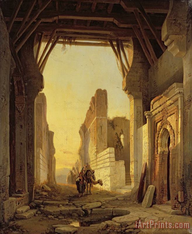 The Gates of El Geber in Morocco painting - Francois Antoine Bossuet The Gates of El Geber in Morocco Art Print