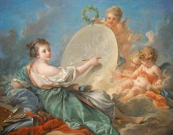 Francois Boucher Allegory Of Painting