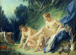 Francois Boucher Diana getting out of her bath