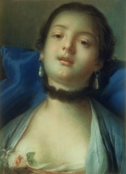 Francois Boucher Portrait of a Woman painting