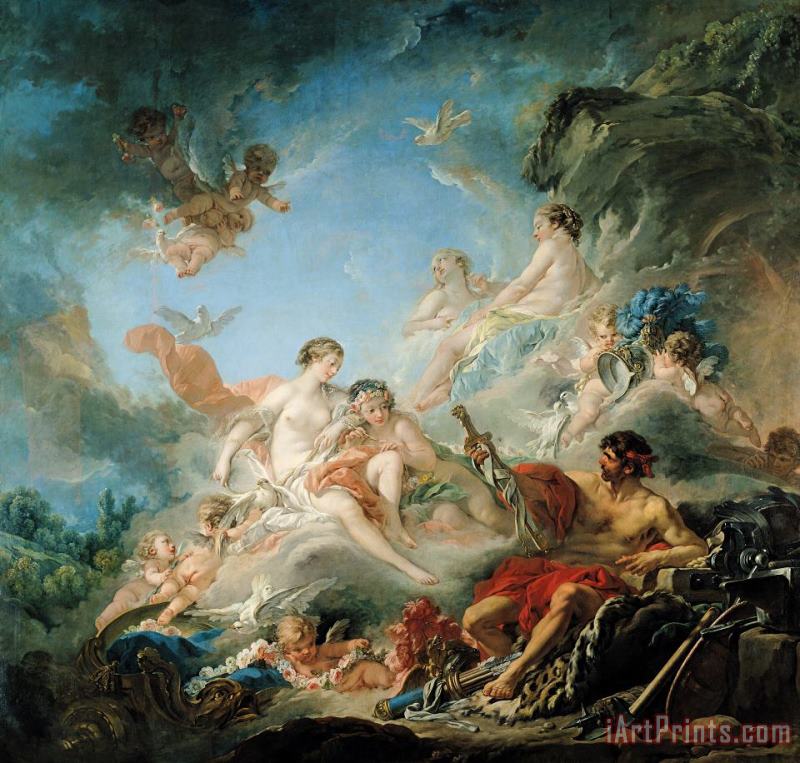 The Forge of Vulcan painting - Francois Boucher The Forge of Vulcan Art Print