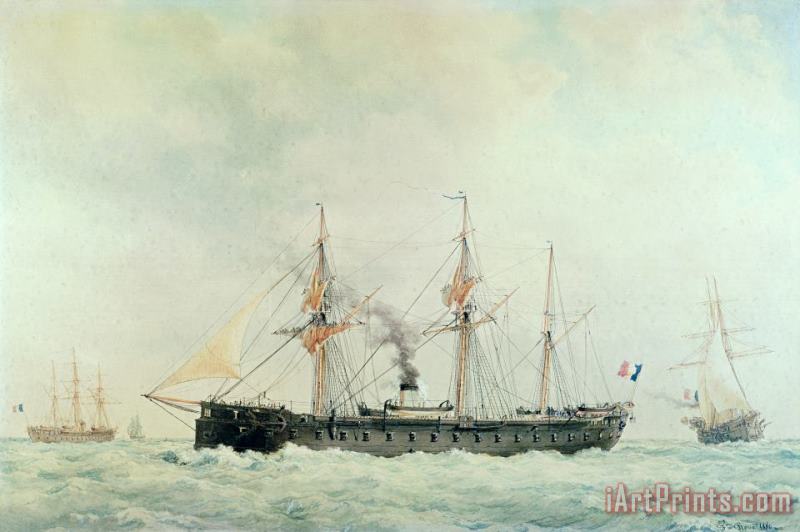 Francois Geoffroy Roux The French Battleship Art Painting