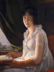 Francois Pascal Simon Gerard Seated Portrait of Marie Philippe Claude Walbonne painting
