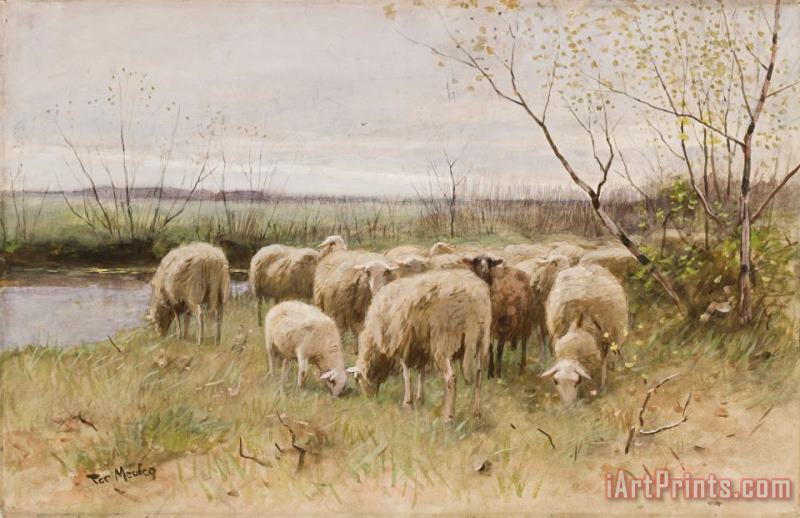 Francois Pieter ter Meulen Sheep Art Painting