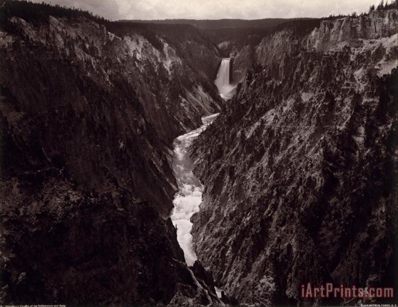 Frank Jay Haynes Grand Canyon of The Yellowstone And Falls Art Print