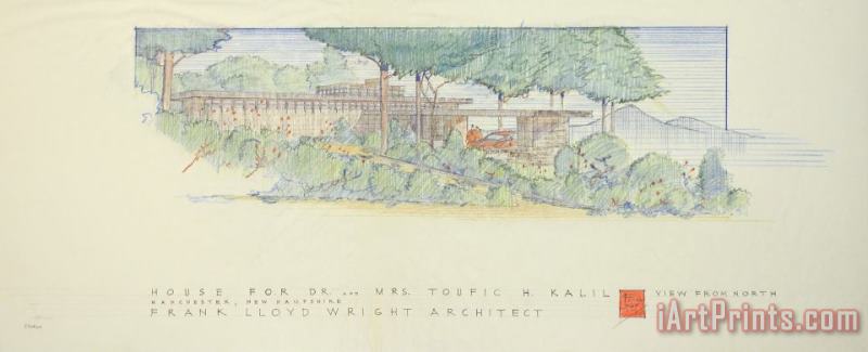 Frank Lloyd Wright Toufic Kalil House Art Print