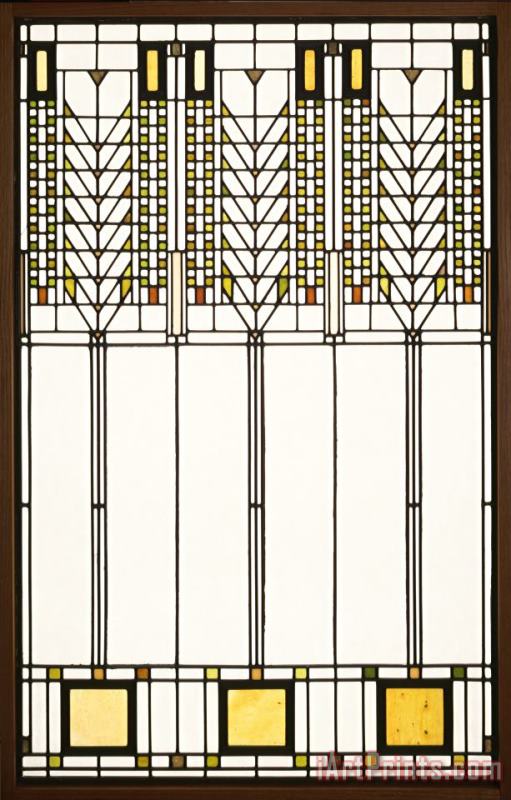 Frank Lloyd Wright Tree of Life Window Art Print