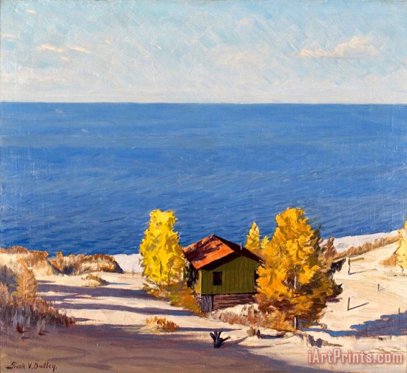 A Sunny Autumn Day painting - Frank V. Dudley A Sunny Autumn Day Art Print