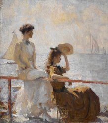 Frank Weston Benson Summer Day painting