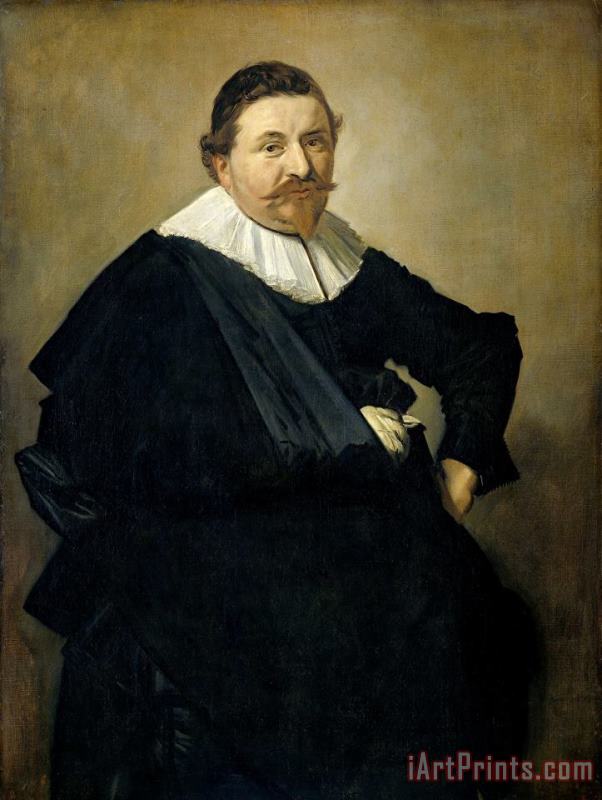 Portrait of Lucas De Clercq painting - Frans Hals Portrait of Lucas De Clercq Art Print