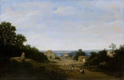 Frans Jansz Post Brazilian Landscape with The Village of Igaracu. to The Left The Church of Sts Cosmas And Damian painting