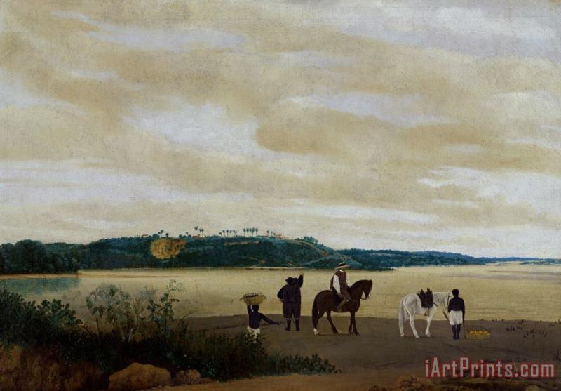 Frans Jansz Post View of Itamaraca Island Art Painting