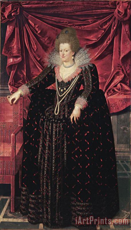 Frans Pourbus The Younger Portrait of Maria De' Medici Art Painting
