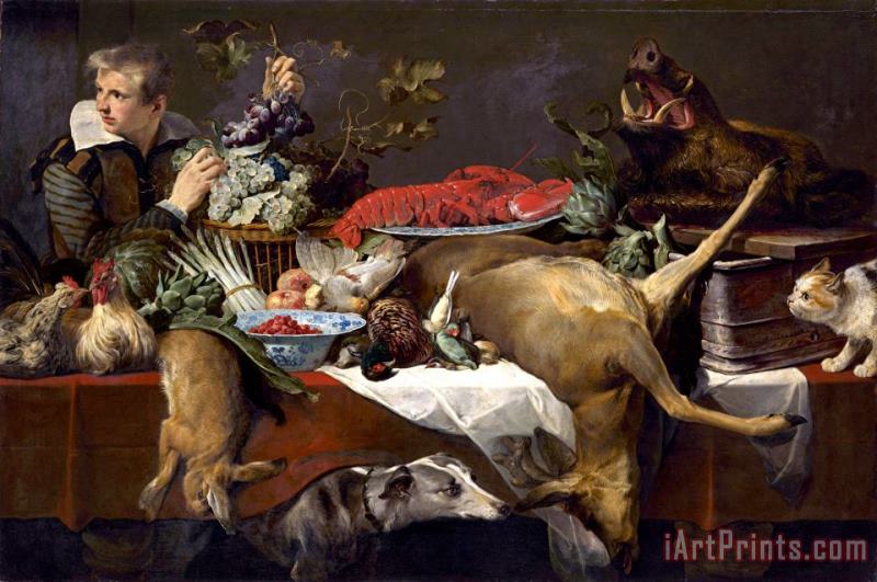 Pantry Scene with Servant painting - Frans Snyders Pantry Scene with Servant Art Print