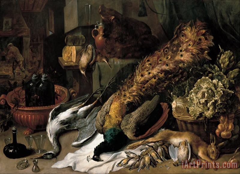 Still Life with a Wine Cooler painting - Frans Snyders Still Life with a Wine Cooler Art Print
