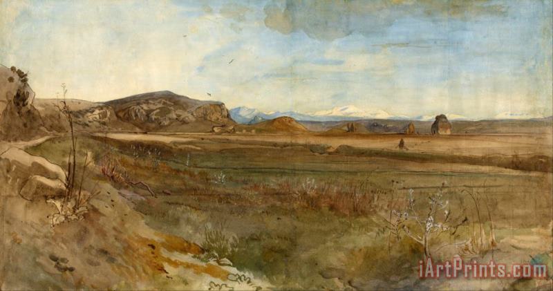 Franz Albert Venus Campagna Landscape on The Via Flaminia Art Print
