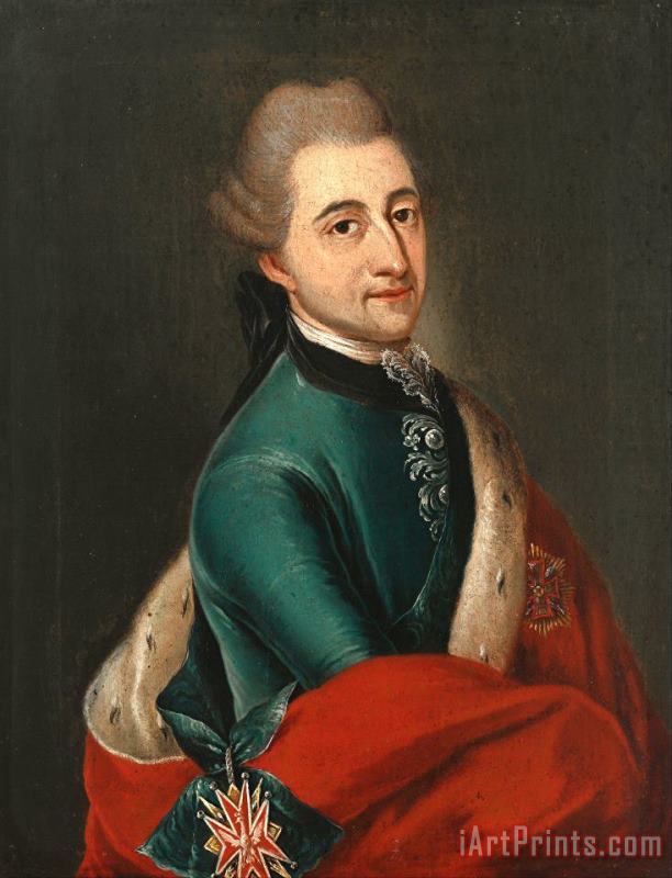 Portrait of King Stanislas Augustus painting - Franz Ignaz Molitor Portrait of King Stanislas Augustus Art Print