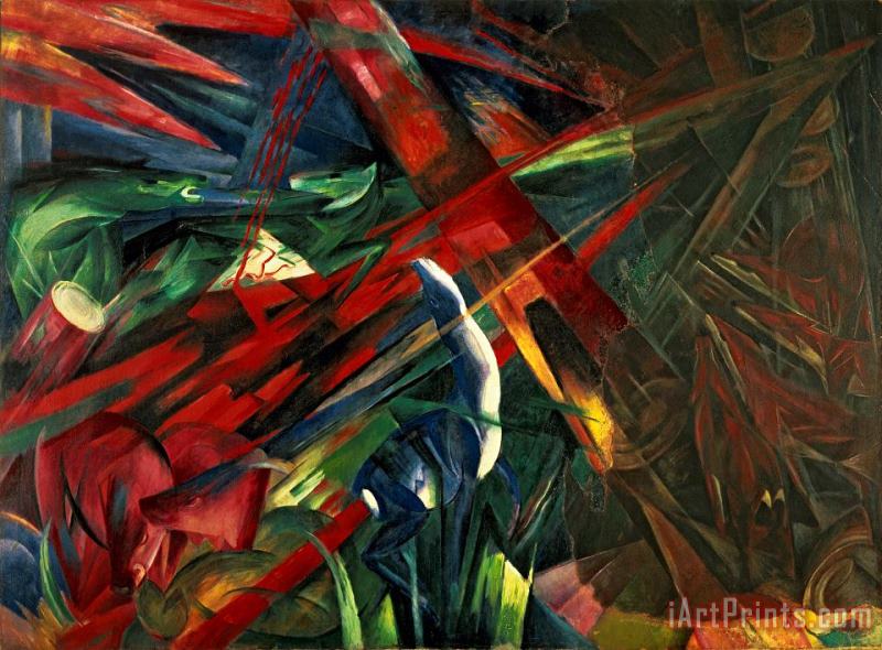 Franz Marc Fate of the Animals Art Painting