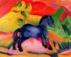 Franz Marc Little Blue Horse painting