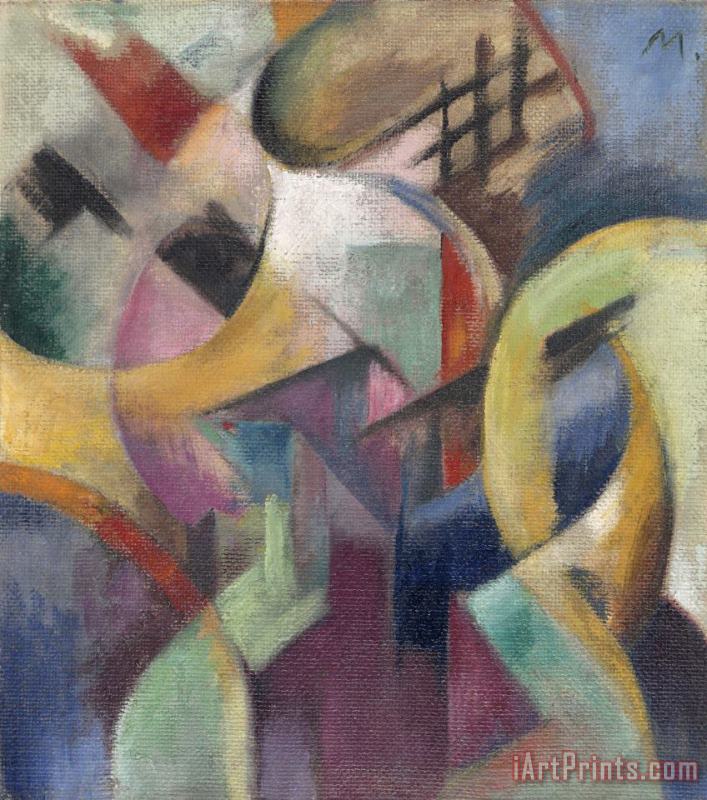 Small Composition I painting - Franz Marc Small Composition I Art Print