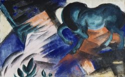 Franz Marc The Green Horse painting