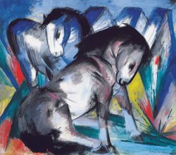 Franz Marc Two Horses painting