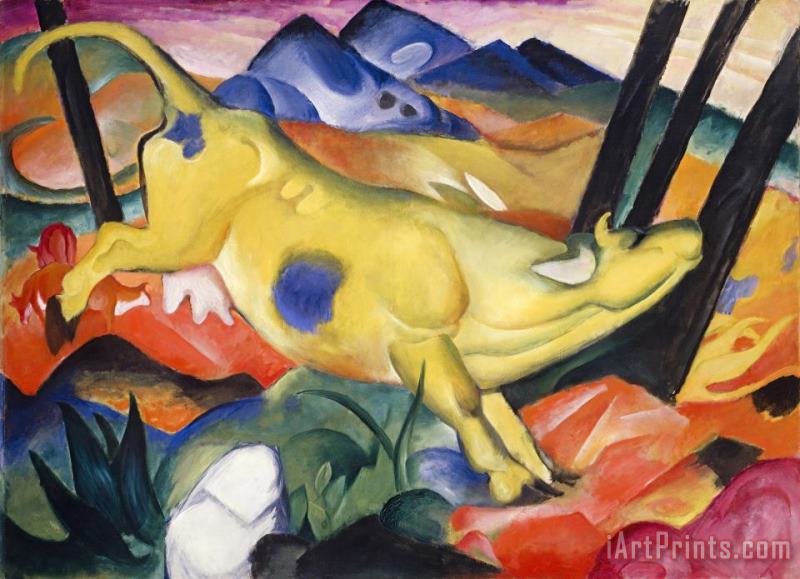 Franz Marc Yellow Cow Art Painting