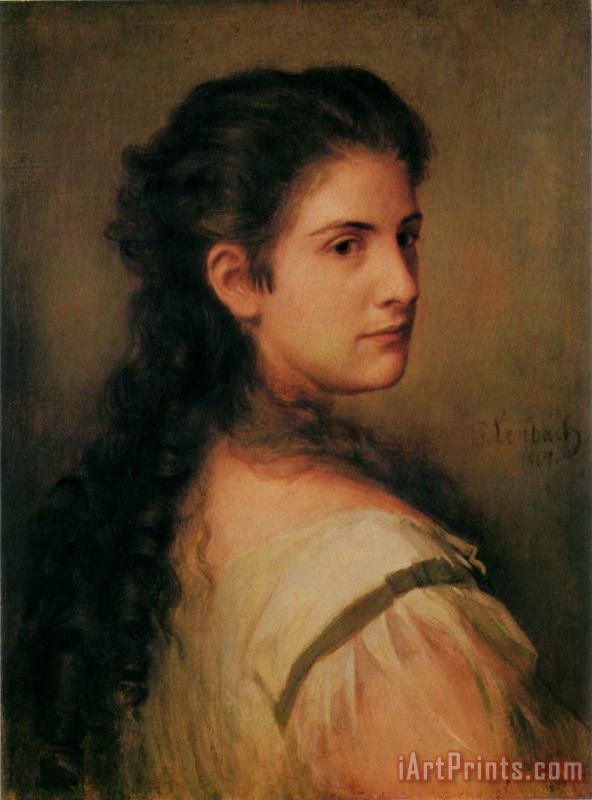 Franz Von Lenbach Anna Schubart Art Painting
