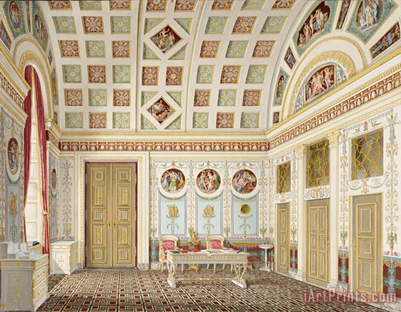 The Dressing Room of King Ludwig I at The Munich Residence Palace painting - Franz Xaver Nachtmann The Dressing Room of King Ludwig I at The Munich Residence Palace Art Print