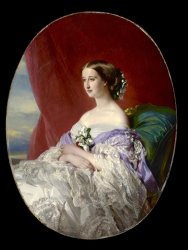 Franz Xaver Winterhalter Empress Eugenie painting Franz Xaver Winterhalter Empress Eugenie painting