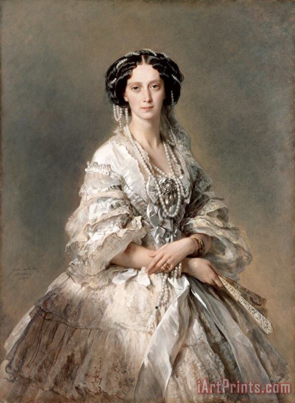 Franz Xaver Winterhalter Portrait of Empress Maria Alexandrovna Art Painting