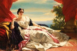 Franz Xaver Winterhalter Portrait of Leonilla, Princess of Sayn Wittgenstein Sayn painting Franz Xaver Winterhalter Portrait of Leonilla, Princess of Sayn Wittgenstein Sayn painting