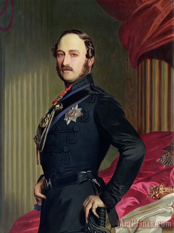 Portrait of Prince Albert painting - Franz Xavier Portrait of Prince Albert Art Print
