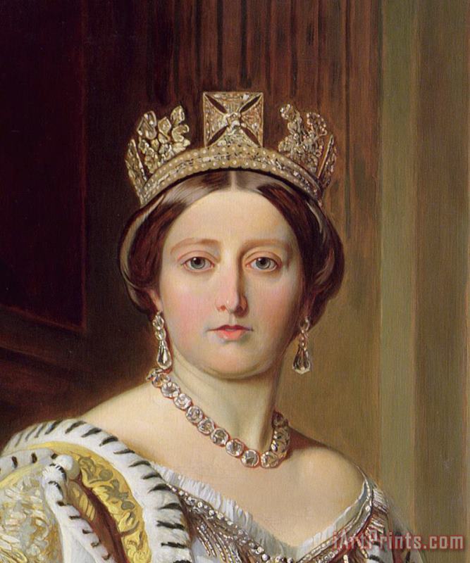 Franz Xavier Winterhalter Portrait of Queen Victoria Art Print