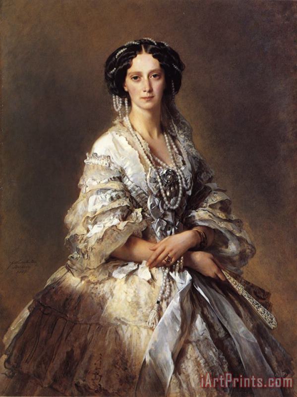 Franz Xavier Winterhalter The Empress Maria Alexandrovna of Russia Art Print
