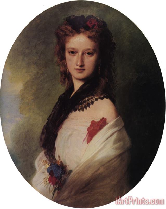 Franz Xavier Winterhalter Zofia Potocka, Countess Zamoyska Art Print